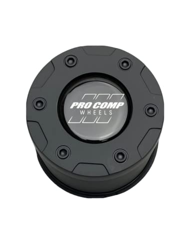 Pro Comp Wheels Matte Black Push Thru Wheel Center Cap 7425041 7425141 replacement wheel center cap part 7425041