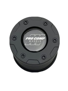 Pro Comp Wheels Matte Black Push Thru Wheel Center Cap 7425041 7425141 - Wheel Center Caps