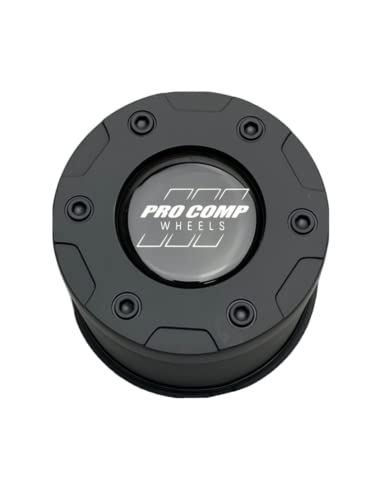 Pro Comp Wheels Matte Black Push Thru Wheel Center Cap 7425041 7425141 - Wheel Center Caps