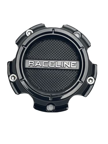 Raceline Gloss Black 5 Lug Wheel Center Cap C318L136S 6HX135 replacement wheel center cap part C318L136S