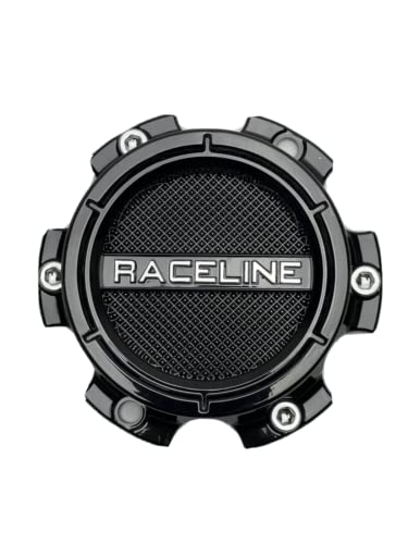 Raceline Gloss Black 6 Lug Wheel Center Cap C318L136S 6HX135 replacement wheel center cap part C318L136S