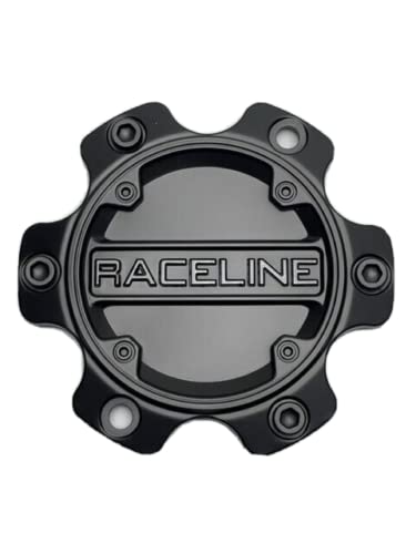 Raceline Matte Black and Gloss Black Logo Wheel Center Cap C949L139S C949L139S-XG replacement wheel center cap part C949L139S