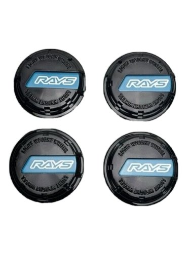 Rays Gram Lights Gloss Black Snap In Wheel Center Cap 4 Pack QC910-1 replacement wheel center cap part QC910-1