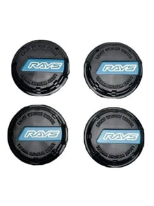 Rays Gram Lights Gloss Black Snap In Wheel Center Cap 4 Pack QC910-1 - Wheel Center Caps