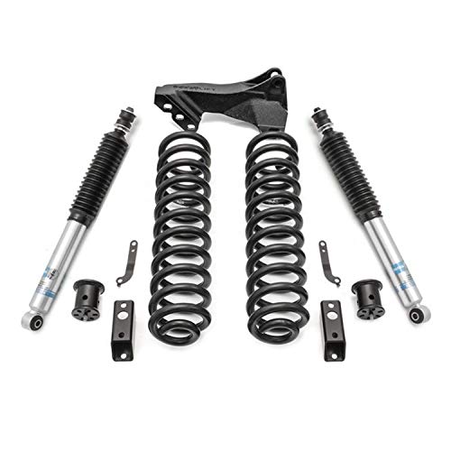 ReadyLift 46-2723 Coil Spring Leveling Kit 2.5 in. Front Lift Bilstein Front Shocks Incl. Track Bar Bracket Coil Spring Leveling Kit - Wheel Center Caps