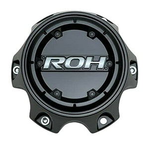 ROH Matte Black Wheel Center Cap CBR0H06-1P - wheelcentercaps