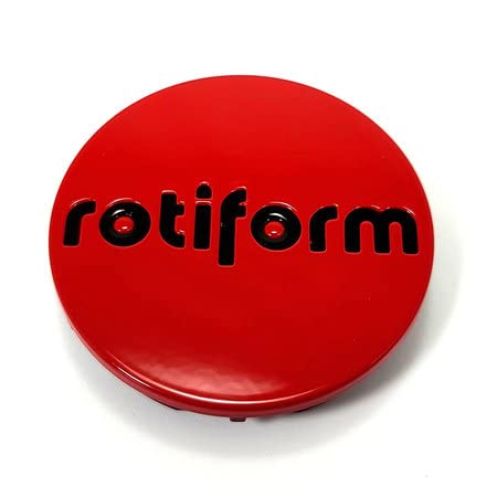Rotiform Wheels 1003-40RB Red with Black Logo Center Cap 2.36" 1003-40 M-1001 replacement wheel center cap part 1003-40RB
