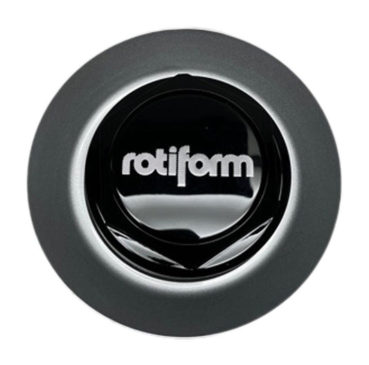 Rotiform Wheels 36390-02GS Gloss Black and Silver Center Cap replacement wheel center cap part 36390-02GS