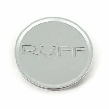 Ruff Racing Wheels PSC006 PSC006RUFGSV1 Silver Snap in Center Cap - Wheel Center Caps