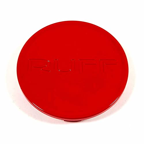 Ruff Racing Wheels Red Center Cap MCS65NA28 LG2007-35 MCS65NA28AR CCR006RUFGR replacement wheel center cap part MCS65NA28