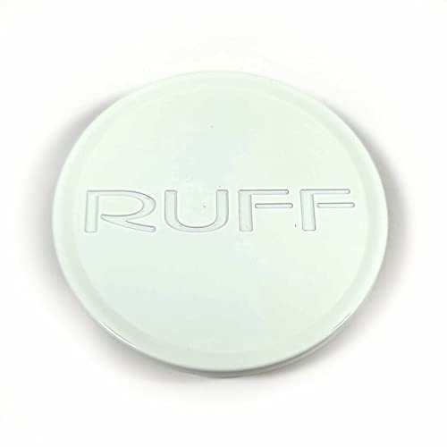 Ruff Racing Wheels White Center Cap MCS65NA28 LG2007-35 MCS65NA28AW CCR006RUFGW - Wheel Center Caps