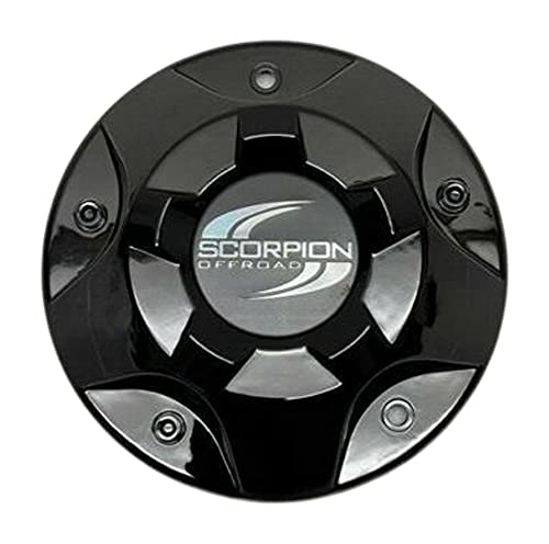 Scorpion Off-Road Gloss Black Wheel Center Cap SC6 SC7-CAP LG1210-04 replacement wheel center cap part SC7-CAP
