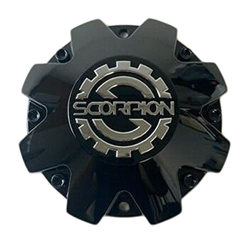 Scorpion Wheels 246-CAP LG1606-66 Gloss Black Wheel Center Cap replacement wheel center cap part 246-CAP