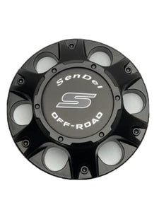 Sendel Off-Road Matte Black Snap in Wheel Center Cap LOCKR-6H-CAP LOCKER-6H-2 - Wheel Center Caps