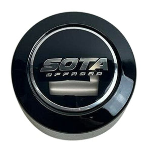 Sota Off-Road Gloss Black Snap in Wheel Center Cap A608F-5 A608F-6 - wheelcentercaps