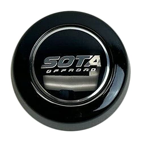 SOTA Offroad Gloss Black Snap in Wheel Center Cap A608F-2 - wheelcentercaps