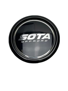 SOTA Offroad Gloss Black Snap in Wheel Center Cap A608F-3 - Wheel Center Caps