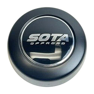 SOTA Offroad Matte Black Snap in Wheel Center Cap A608F-2 - wheelcentercaps