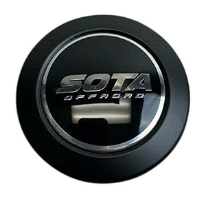 SOTA Offroad Matte Black Snap in Wheel Center Cap A608F-5 A608F-6 - wheelcentercaps