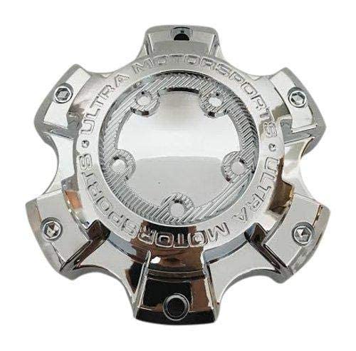 Sparkoo New Chrome Ultra Wheel Motorsports C800805 A89-9865 Wheel Rim Center Hub Cap (1) replacement wheel center cap part C800805