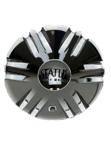 Status Alloy Chrome Wheel Center Cap C600301-CAP-S225 - Wheel Center Caps