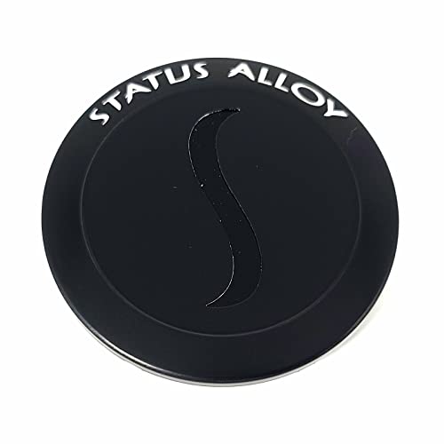 Status Alloy Wheels CCSTATMB 1246S02 Black Center Cap 5 and 6 Lug Griffin Goliath Juggernaut Journey replacement wheel center cap part 1246S02
