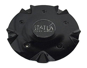 Status Dynasty S802 Wheels C515301CAP-S802 515301CAP-S802 Black Wheel Center Cap - wheelcentercaps