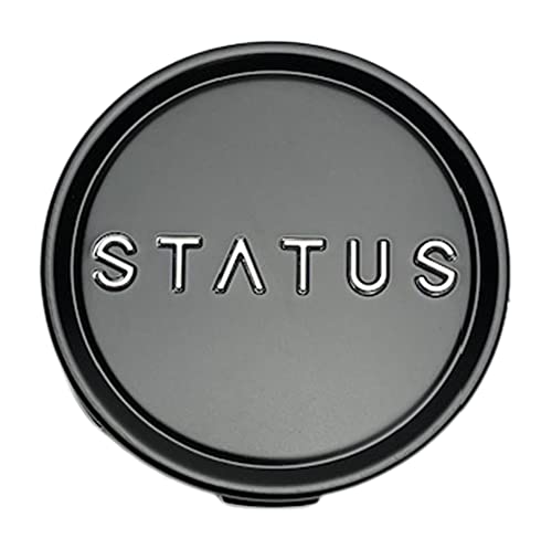 Status Venti Wheels 1006-52MBP Matte Black Snap in Center Cap - Wheel Center Caps