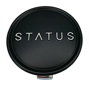 Status Wheels 1006-54MBP Matte Black Snap in Center Cap - Wheel Center Caps