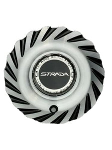 Strada Black and Machined Wheel Center Cap C-1087-3 C-STRA-2 - Wheel Center Caps