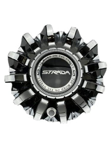 Strada Chrome Wheel Center Cap CS420-C2P SJ912-12 - Wheel Center Caps