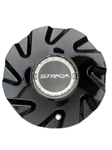 Strada Gloss Black Wheel Center Cap C-876B-2 C-STRA-2 replacement wheel center cap part C-876B-2