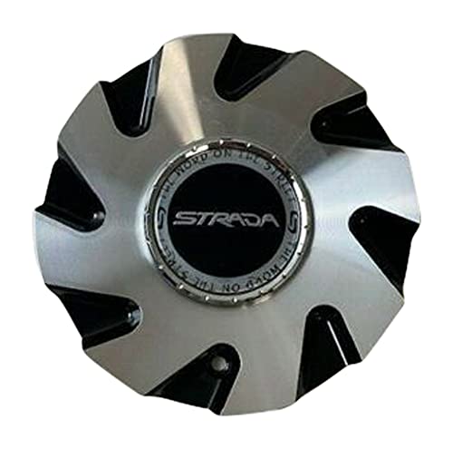 Strada Wheels C-876B-1 C-STRA-2 Black and Machined Wheel Center Cap replacement wheel center cap part C-876B-1