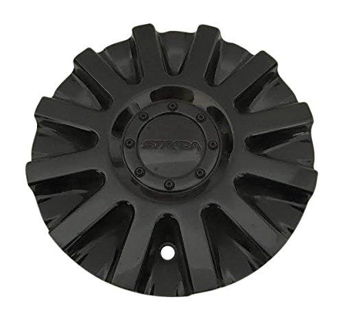 Strada Wheels S16 11212285F-1 Black Wheel Center Cap replacement wheel center cap part 11212285F-1