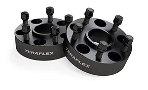 TeraFlex 1057000 JL | JT: 1.75 Wheel Offset Adapter Kit  5x5 to 5x5  Pair - Wheel Center Caps