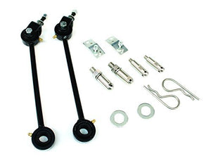 TeraFlex 1743090 Front Quick Disconnect Sway bar Link Kit (Jeep TJ 2"- 6") - Wheel Center Caps