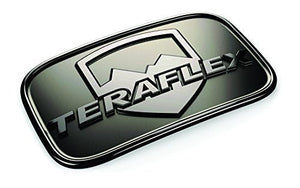 TeraFlex 4798000 Black Chrome JK License Plate Delete Badge Kit, 1 Pack - Wheel Center Caps