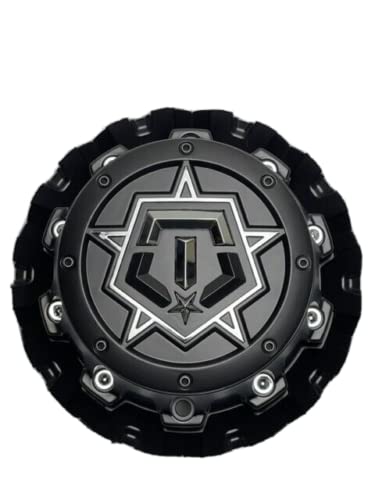 TIS Matte Black Tall Wheel Center Cap 6032K139-TIS-CAP 6032L215 - Wheel Center Caps