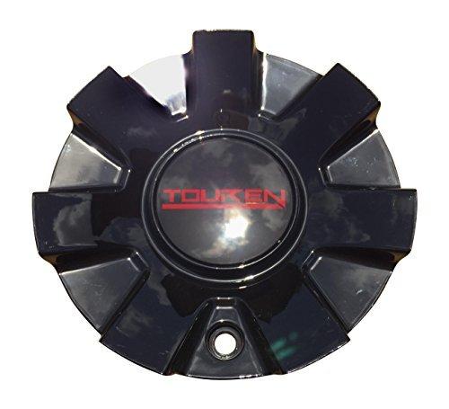 Touren C-216-6 C1032602R Black Center Cap Red Logo replacement wheel center cap part C-216-6
