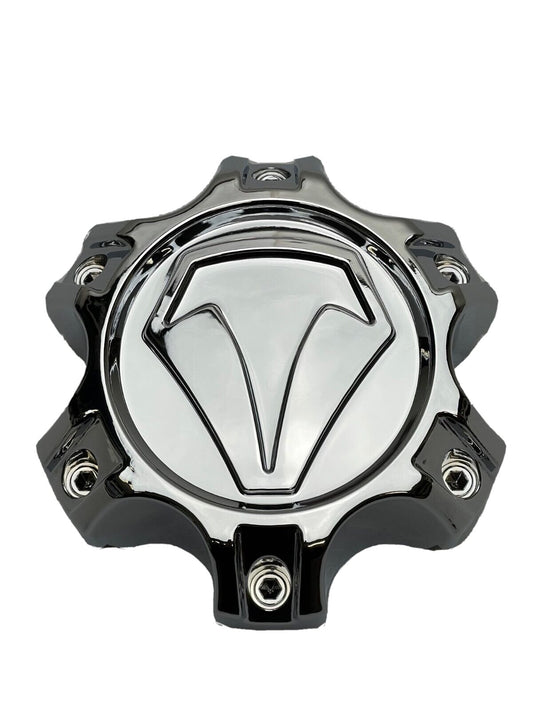 Toyota T-Force Chrome 6 Lug Snap In Wheel Center Cap 89-9584B 971S01 S1404-07 replacement wheel center cap part 89-9584B