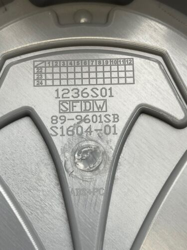 Toyota T-Force Matte Black 5 Lug Snap In Wheel Center Cap 89-9601SB 1236S01 wheel center cap additional view 3
