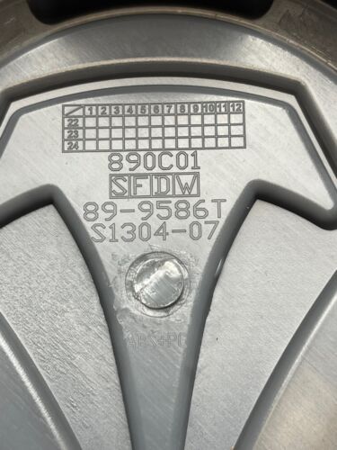 Toyota T-Force Matte Black Snap In Wheel Center Cap 890C01 89-9586T S1304-07 wheel center cap additional view 3