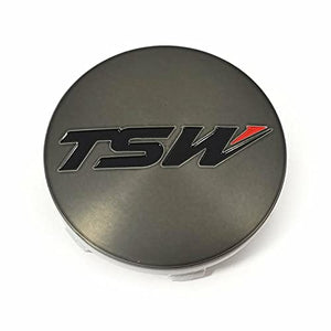 TSW Alloy Wheels PC-G18 PSCG18TSW1FRW1 Dark Tint Black Center Cap 5 Lug Mechanica Nurburgring Paddock Ascent - Wheel Center Caps