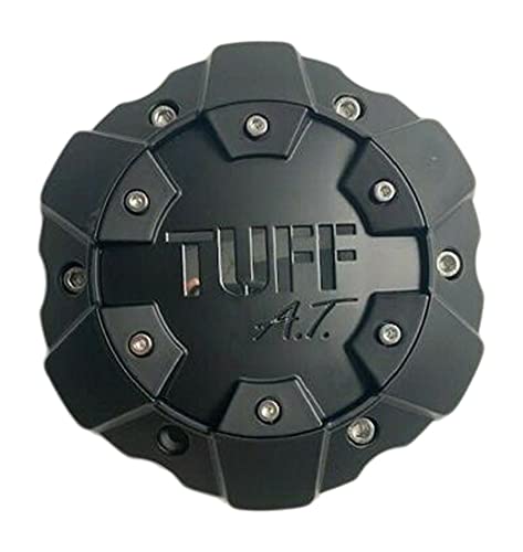TUFF at Wheels C611901 CB3C C706901 Matte Black Chrome Logo Wheel Center Cap replacement wheel center cap part C611901