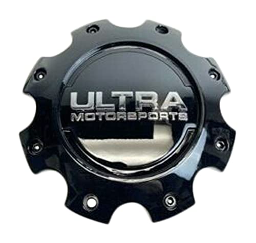 Ultra Motorsports Gloss Black Wheel Center Cap 81201765F-5 A89-9799FBK replacement wheel center cap part 81201765F-5