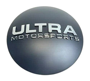 Ultra Motorsports Matte Black Snap in Wheel Center Cap 73081780F-1 A89-9450SB - wheelcentercaps