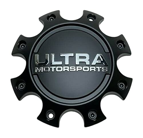 Ultra Motorsports Satin Black Wheel Center Cap 89-9770SB 81201765F-4 replacement wheel center cap part 89-9770SB