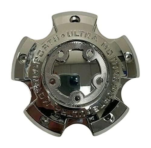 Ultra Wheels 5x135 5x5 5 Lug Chrome Center Cap 89-9855 replacement wheel center cap part 89-9855