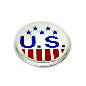 US Mags 1002-21 Replacement Logo Sticker for 1002-20 Center Cap 37MM Diameter - Wheel Center Caps