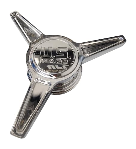 US Mags Flat Knockoff and Adaptor Polished 38060-35H replacement automotive wheel accessory part 38060-35H